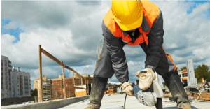 Construction Worker on Roof